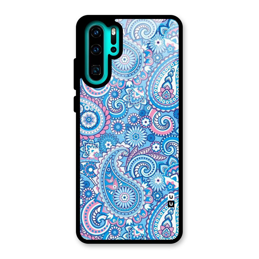 Artistic Blue Art Glass Back Case for Huawei P30 Pro