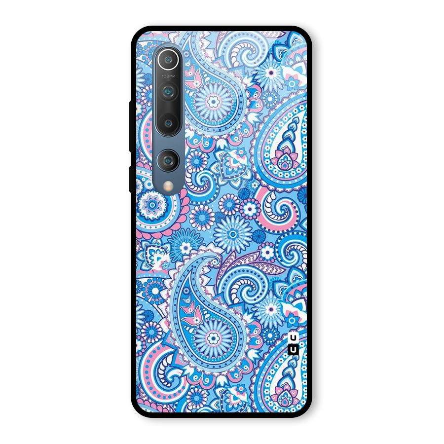 Artistic Blue Art Glass Back Case for Mi 10