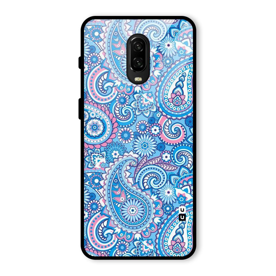 Artistic Blue Art Glass Back Case for OnePlus 6T