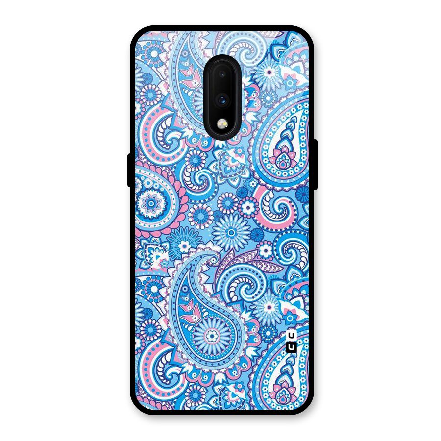 Artistic Blue Art Glass Back Case for OnePlus 7