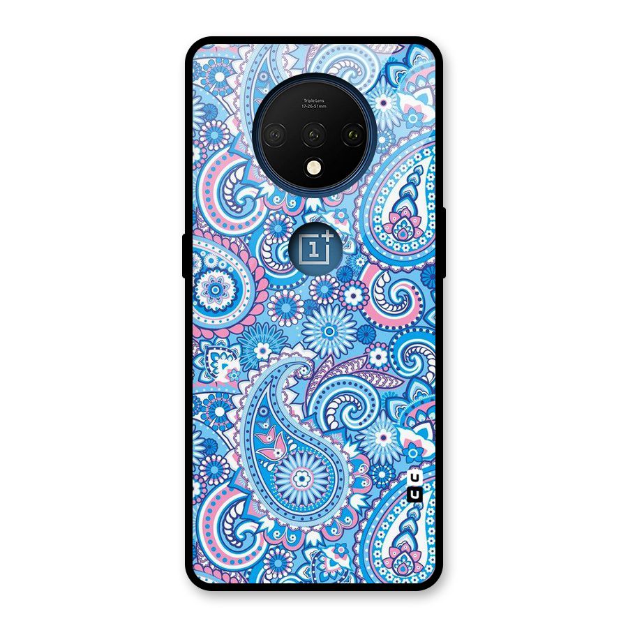 Artistic Blue Art Glass Back Case for OnePlus 7T
