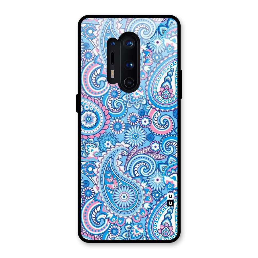Artistic Blue Art Glass Back Case for OnePlus 8 Pro