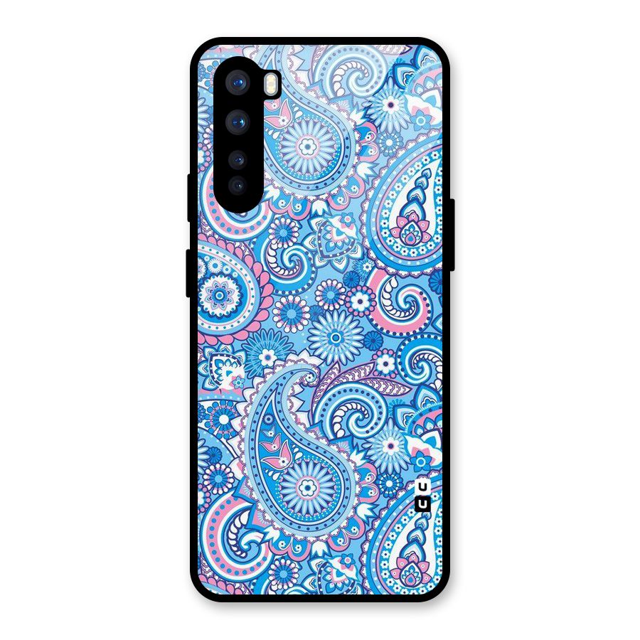 Artistic Blue Art Glass Back Case for OnePlus Nord