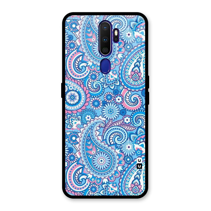 Artistic Blue Art Glass Back Case for Oppo A9 (2020)