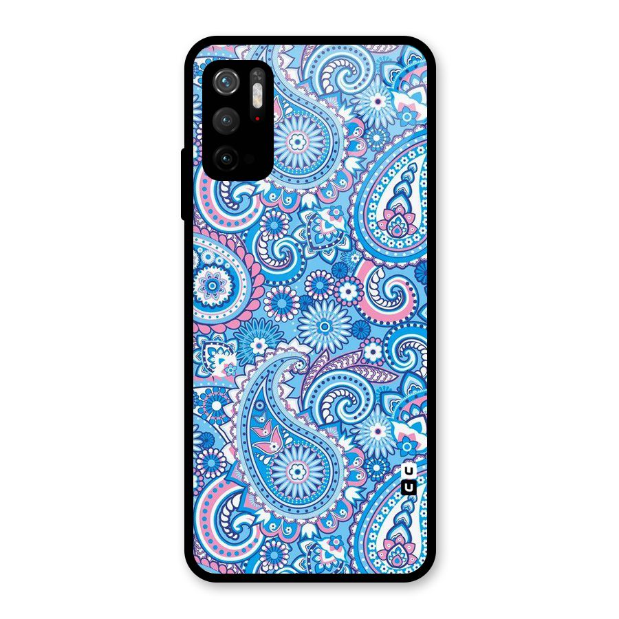 Artistic Blue Art Glass Back Case for Poco M3 Pro 5G