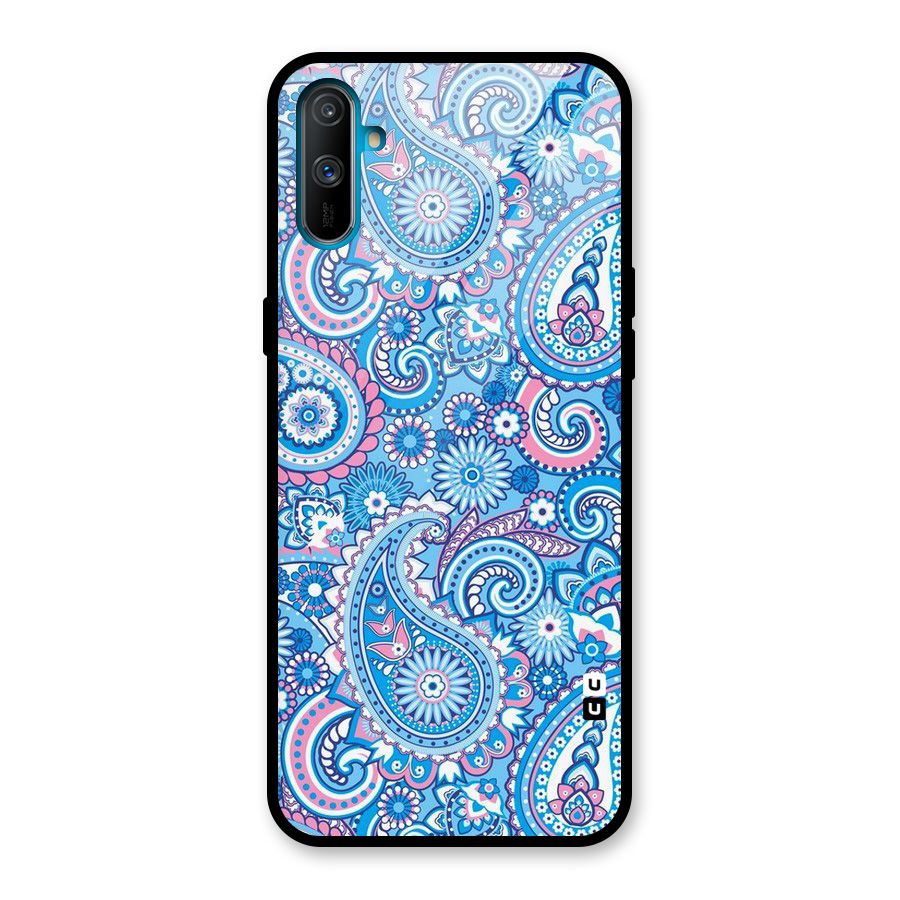 Artistic Blue Art Glass Back Case for Realme C3