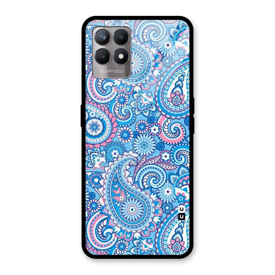 Artistic Blue Art Glass Back Case for Realme Narzo 50