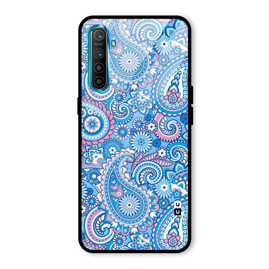 Artistic Blue Art Glass Back Case for Realme X2