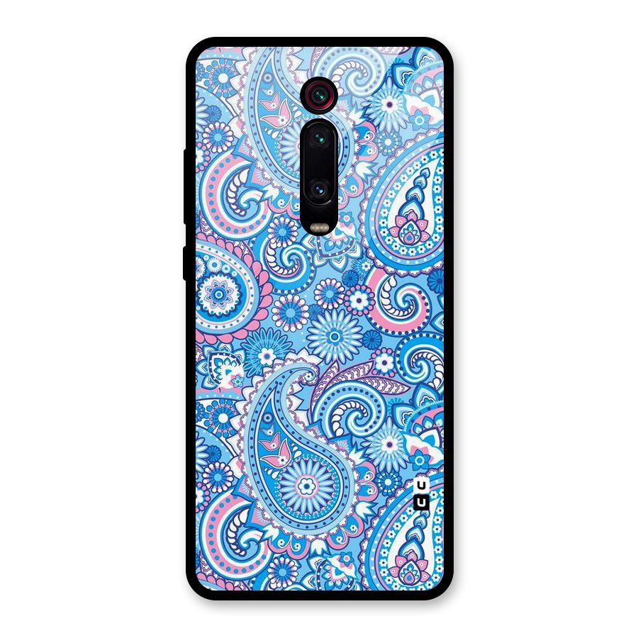 Artistic Blue Art Glass Back Case for Redmi K20