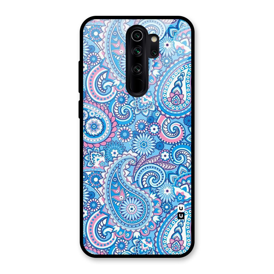 Artistic Blue Art Glass Back Case for Redmi Note 8 Pro
