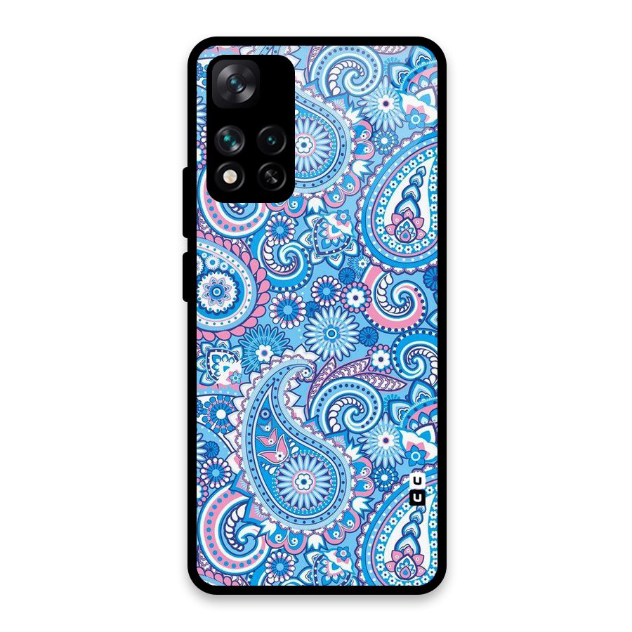 Artistic Blue Art Glass Back Case for Xiaomi 11i HyperCharge 5G