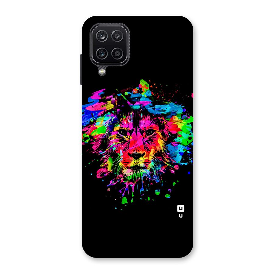 Artistic Lion Art Splash Back Case for Galaxy A12