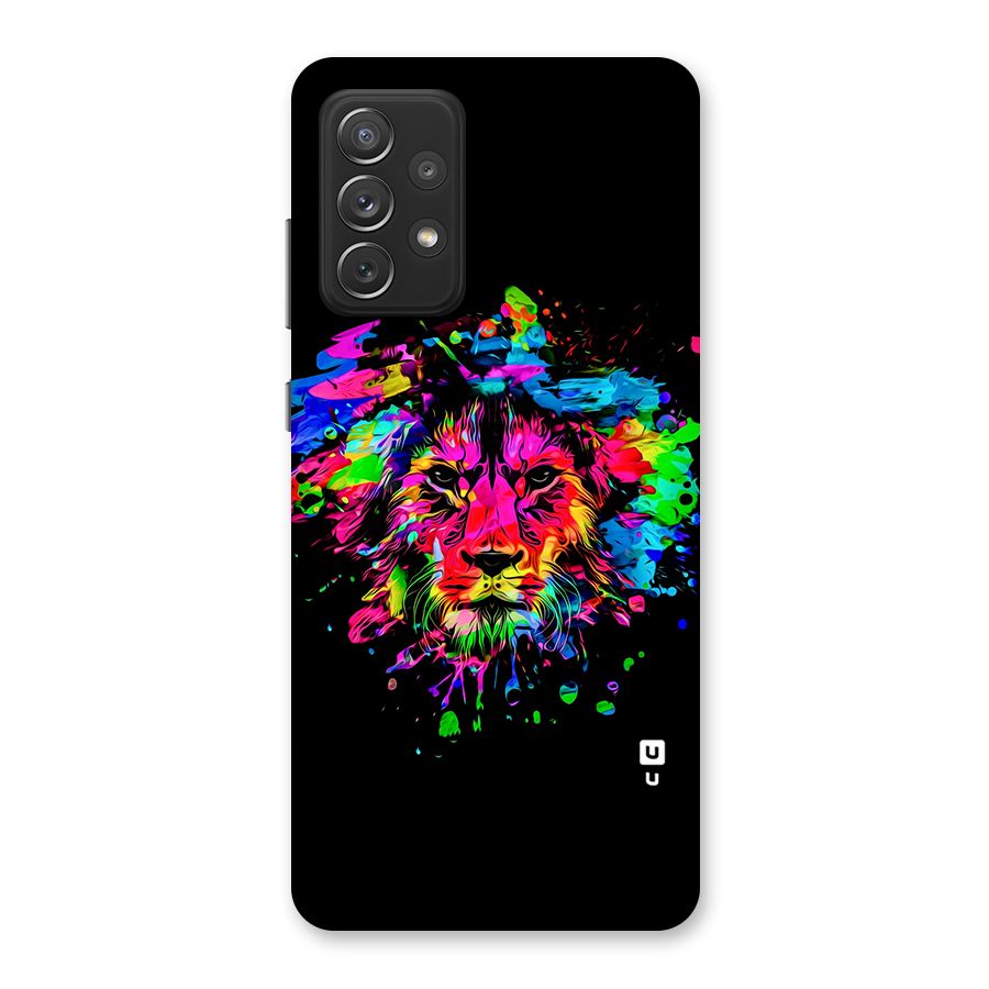 Artistic Lion Art Splash Back Case for Galaxy A72