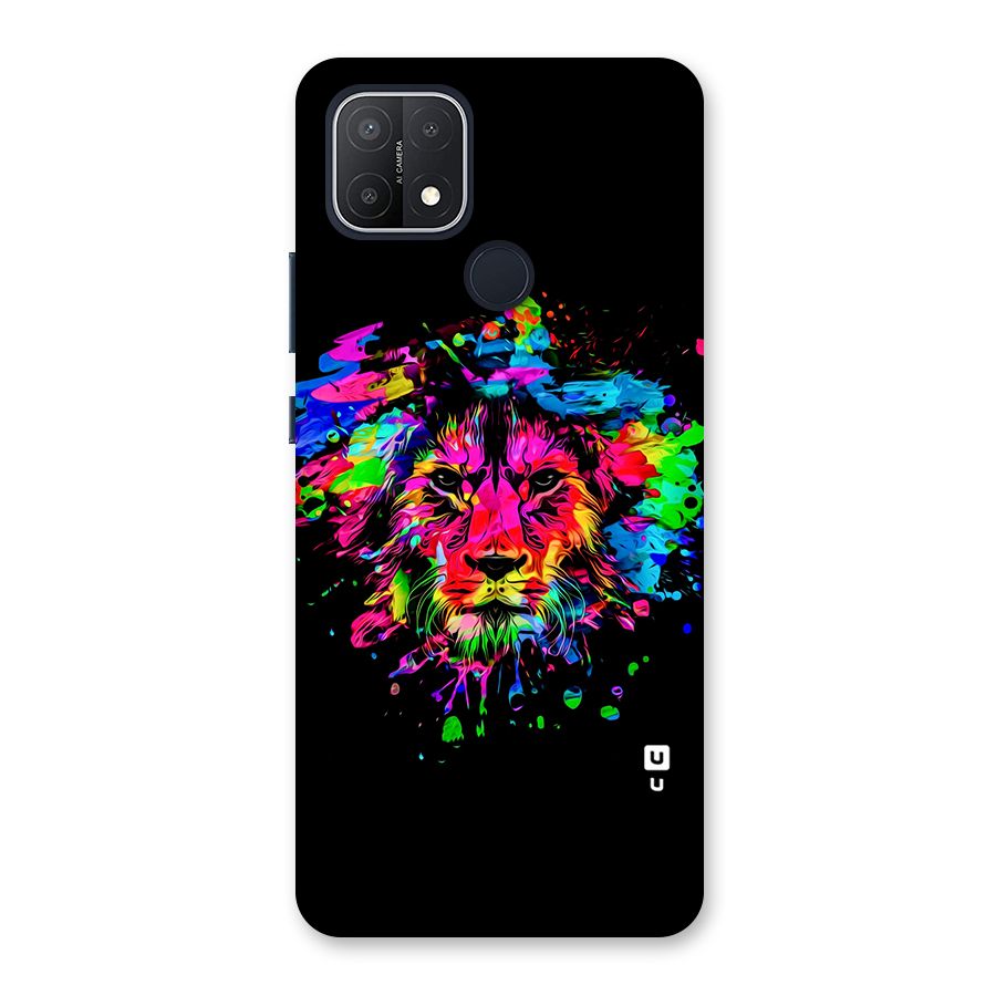 Artistic Lion Art Splash Back Case for Oppo A15
