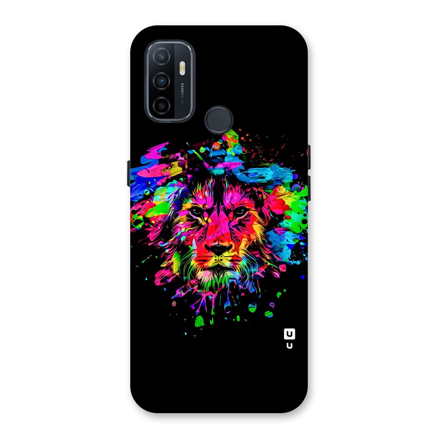 Artistic Lion Art Splash Back Case for Oppo A32