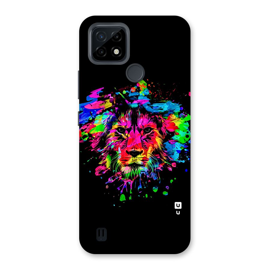 Artistic Lion Art Splash Back Case for Realme C21