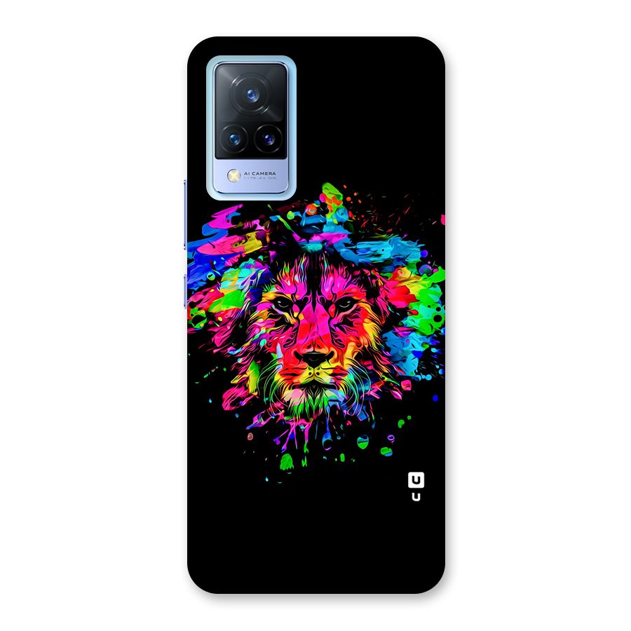Artistic Lion Art Splash Back Case for Vivo V21 5G