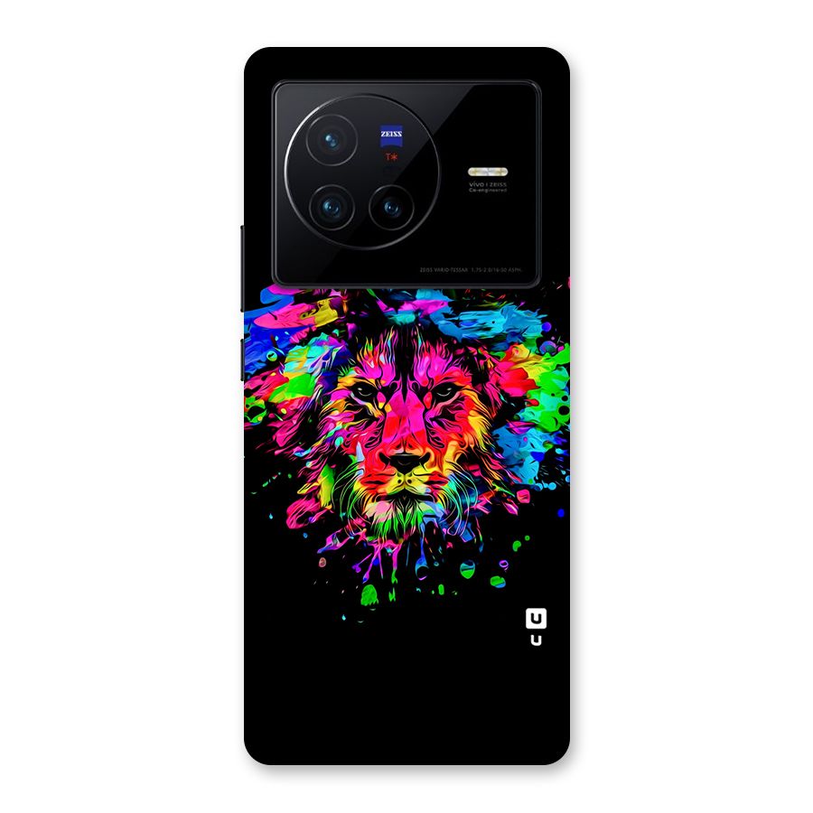 Artistic Lion Art Splash Back Case for Vivo X80