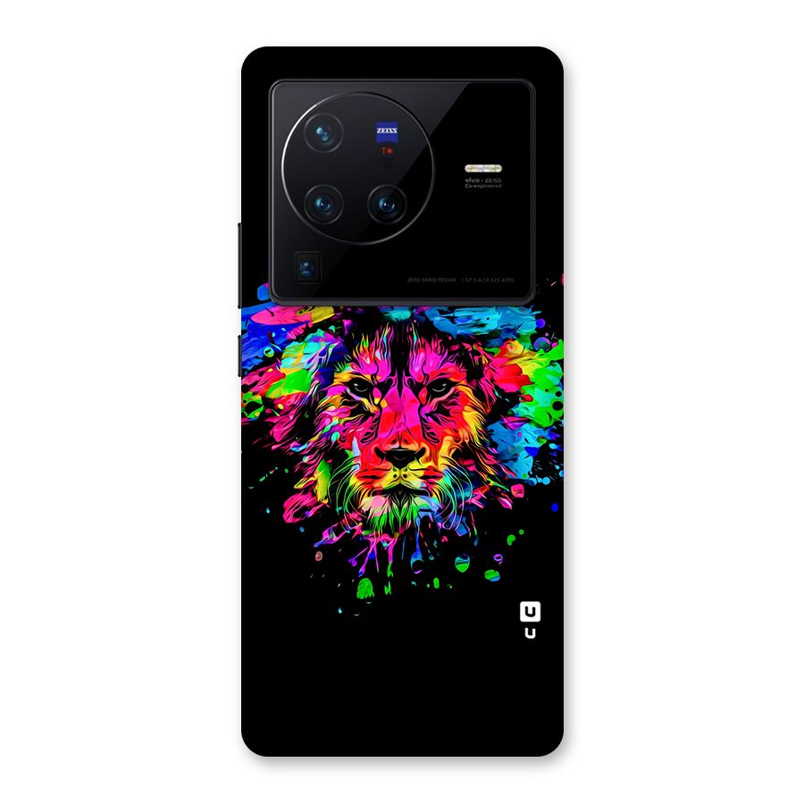 Artistic Lion Art Splash Back Case for Vivo X80 Pro