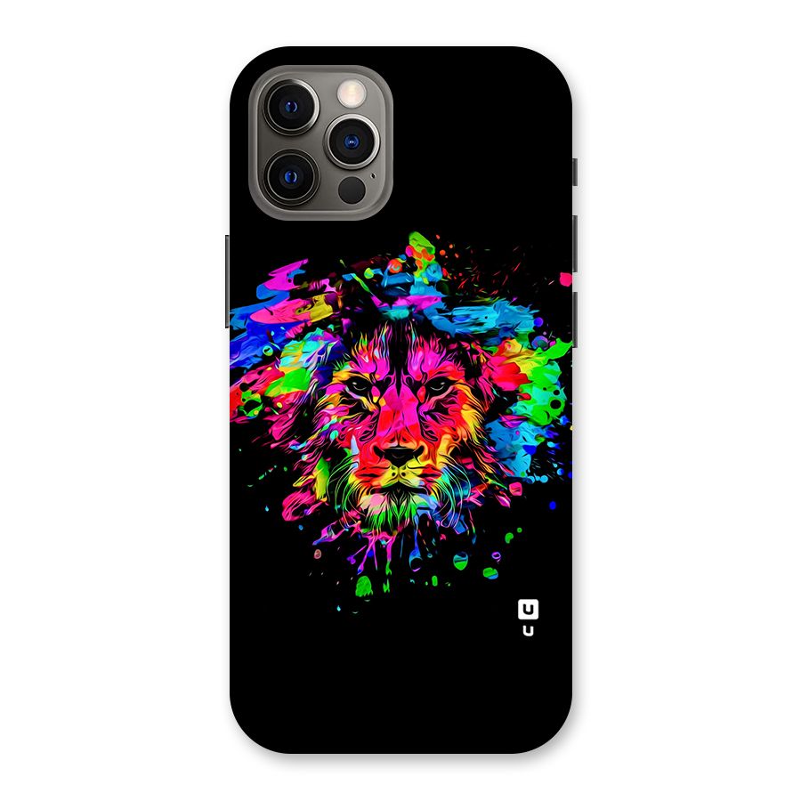 Artistic Lion Art Splash Back Case for iPhone 12 Pro