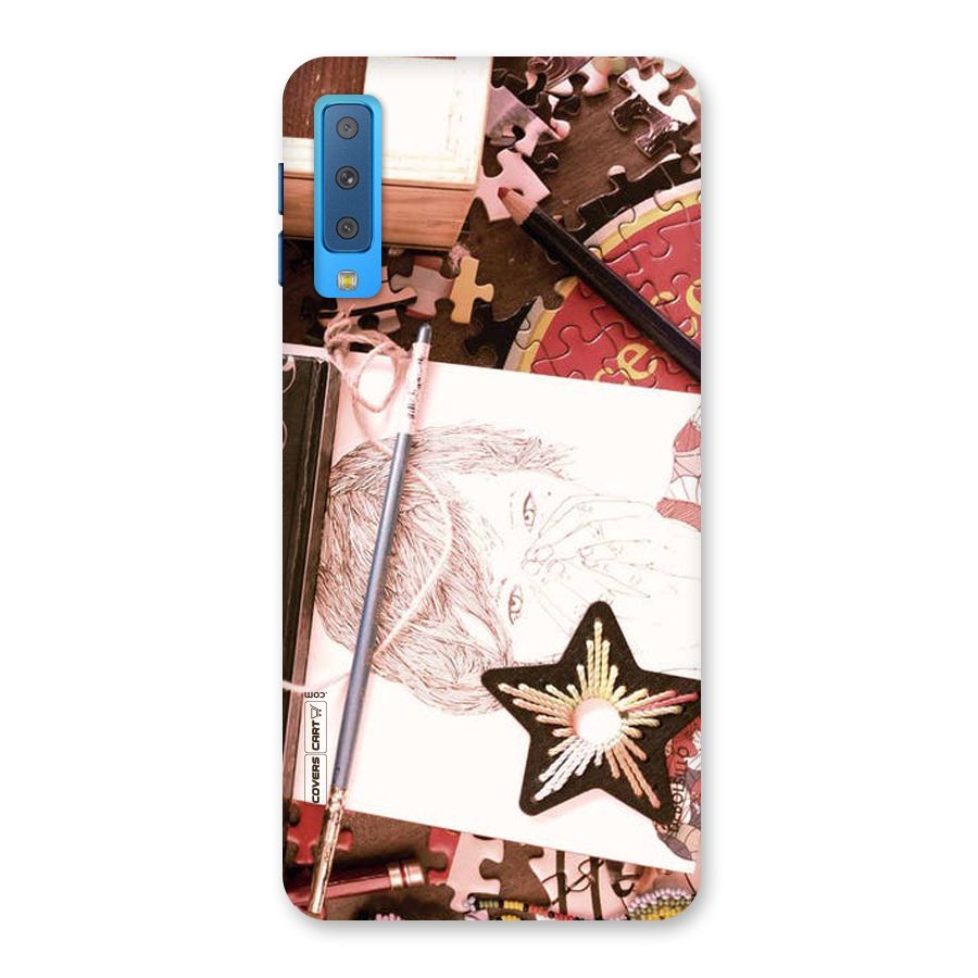 Artistic Messy Back Case for Galaxy A7 (2018)
