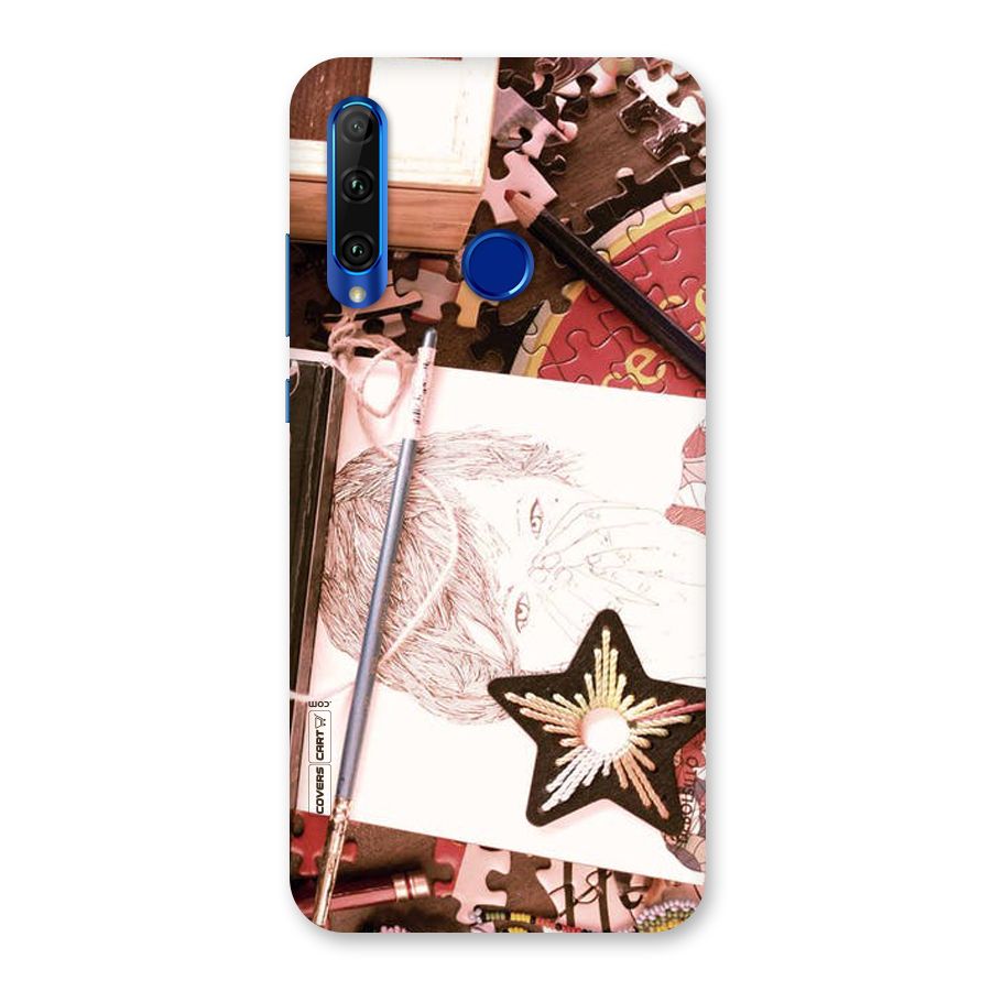 Artistic Messy Back Case for Honor 20i