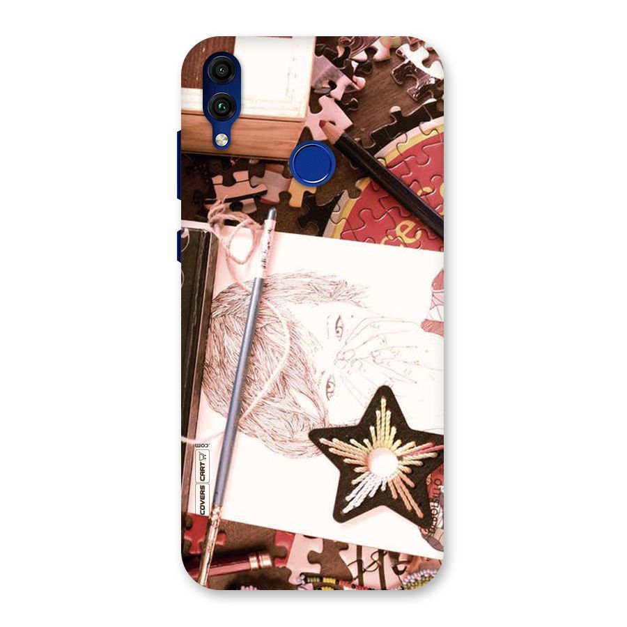 Artistic Messy Back Case for Honor 8C