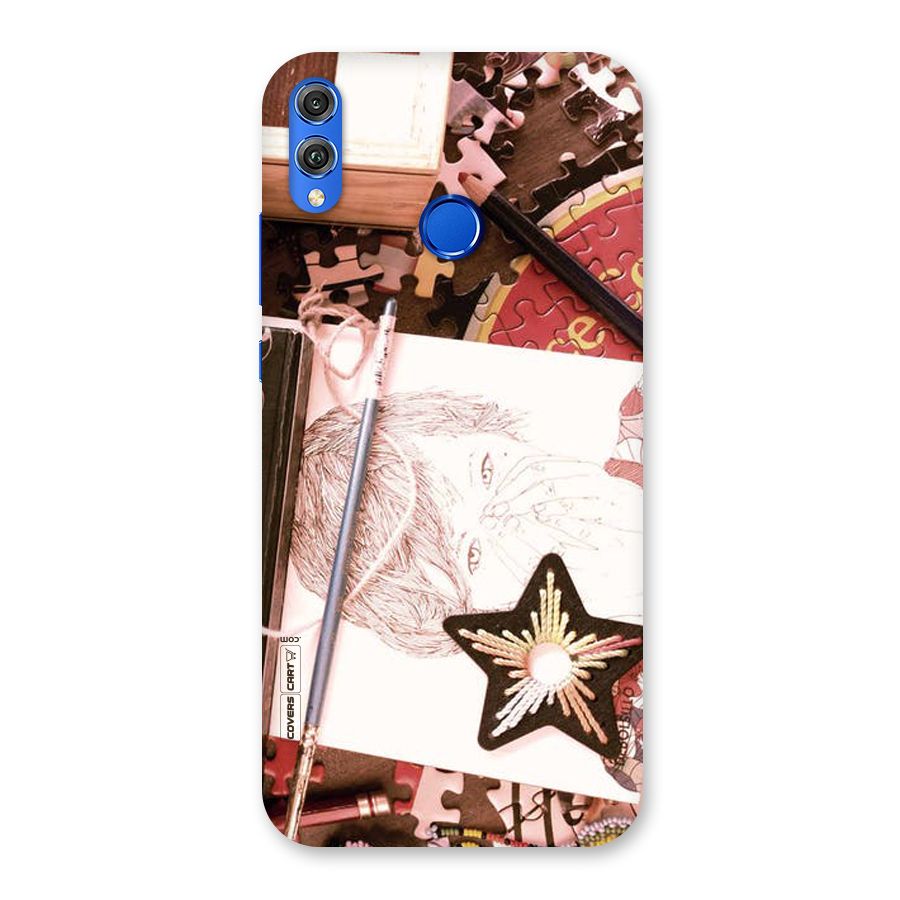 Artistic Messy Back Case for Honor 8X