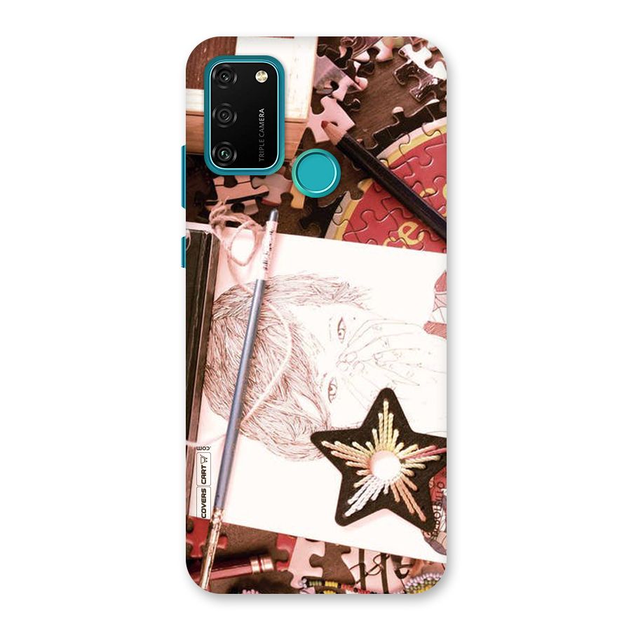 Artistic Messy Back Case for Honor 9A