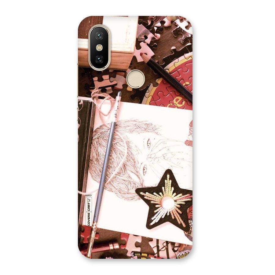 Artistic Messy Back Case for Mi A2
