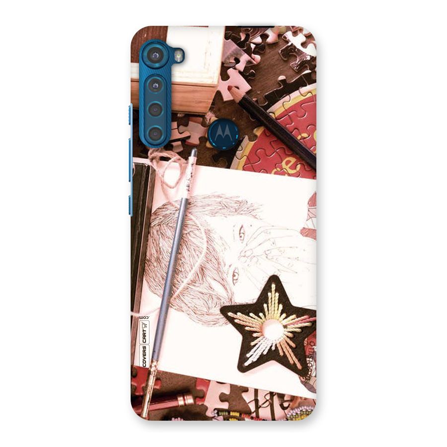 Artistic Messy Back Case for Motorola One Fusion Plus