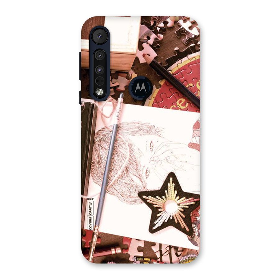 Artistic Messy Back Case for Motorola One Macro