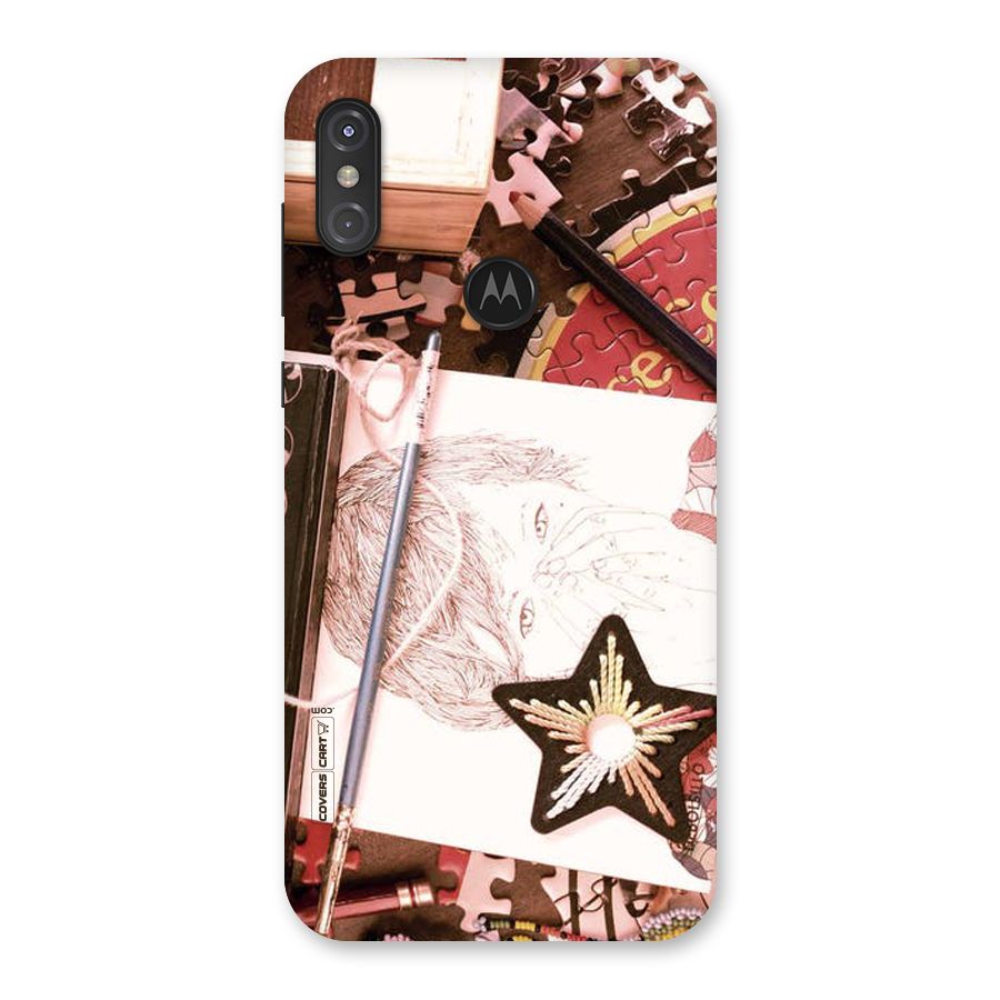 Artistic Messy Back Case for Motorola One Power