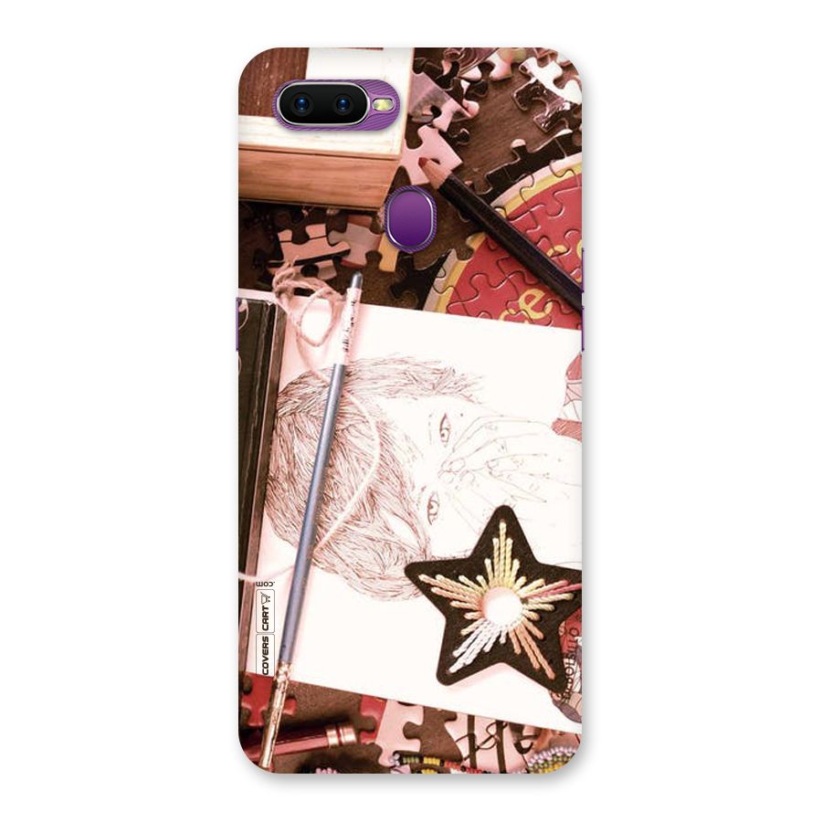 Artistic Messy Back Case for Oppo F9