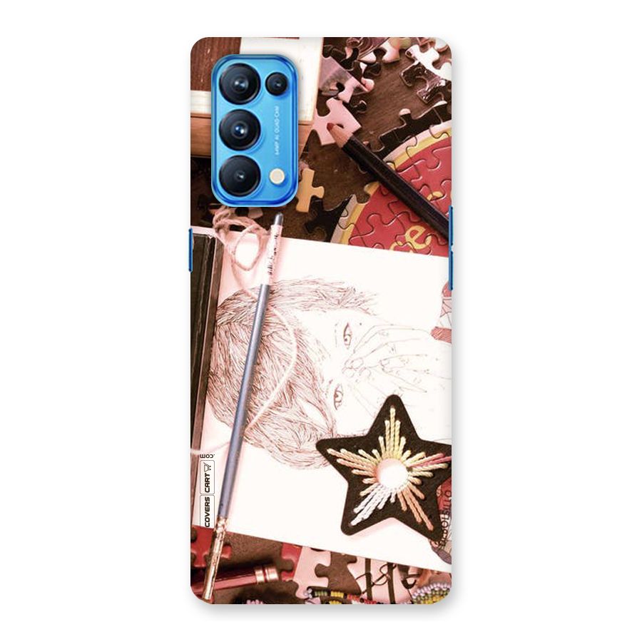 Artistic Messy Back Case for Oppo Reno5 Pro 5G