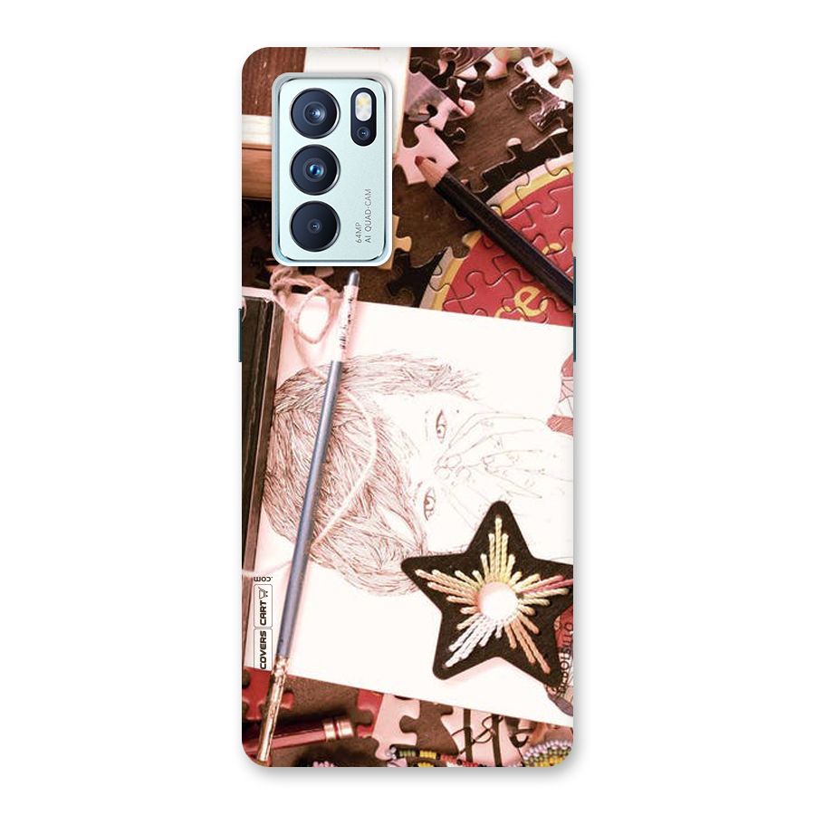 Artistic Messy Back Case for Oppo Reno6 Pro 5G