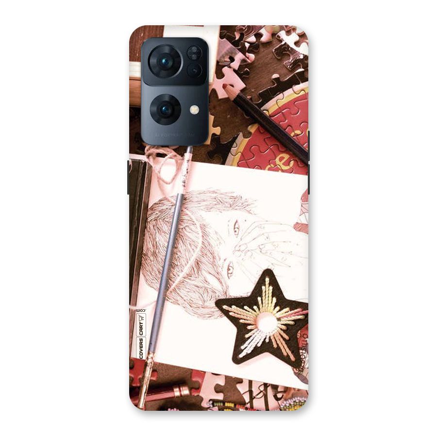Artistic Messy Back Case for Oppo Reno7 Pro 5G