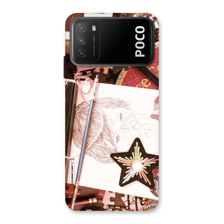 Artistic Messy Back Case for Poco M3