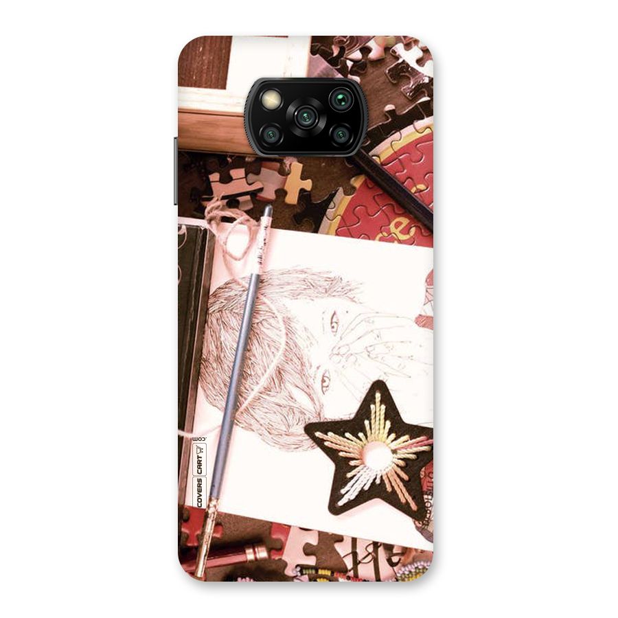 Artistic Messy Back Case for Poco X3