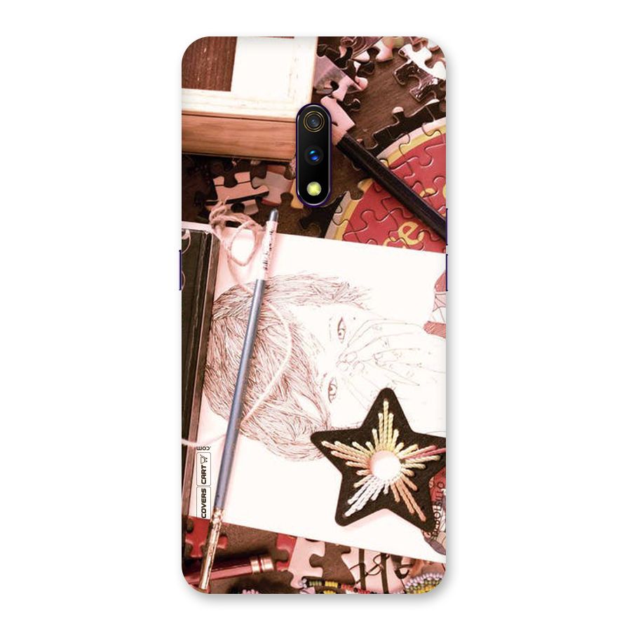 Artistic Messy Back Case for Realme X