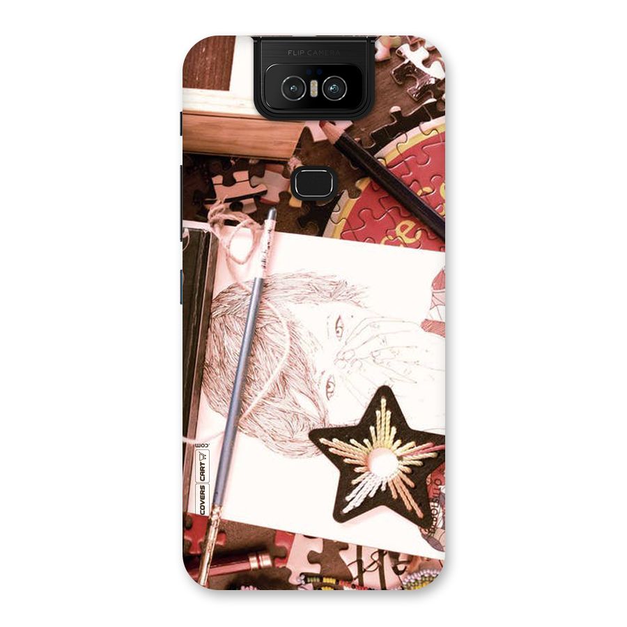 Artistic Messy Back Case for Zenfone 6z