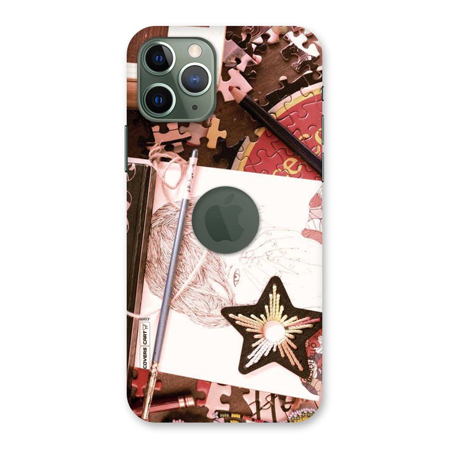 Artistic Messy Back Case for iPhone 11 Pro Logo  Cut