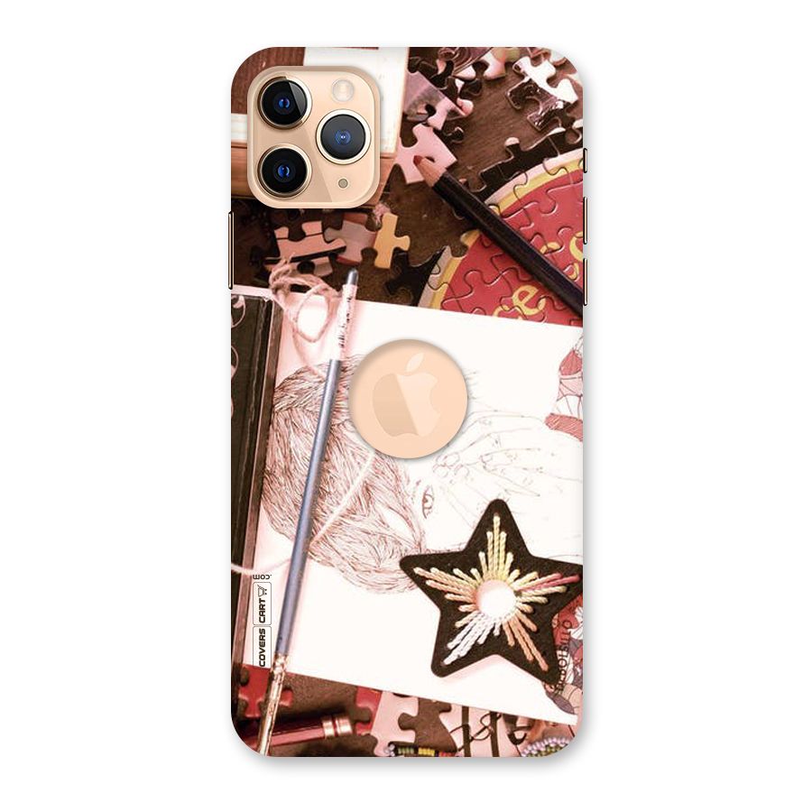 Artistic Messy Back Case for iPhone 11 Pro Max Logo Cut
