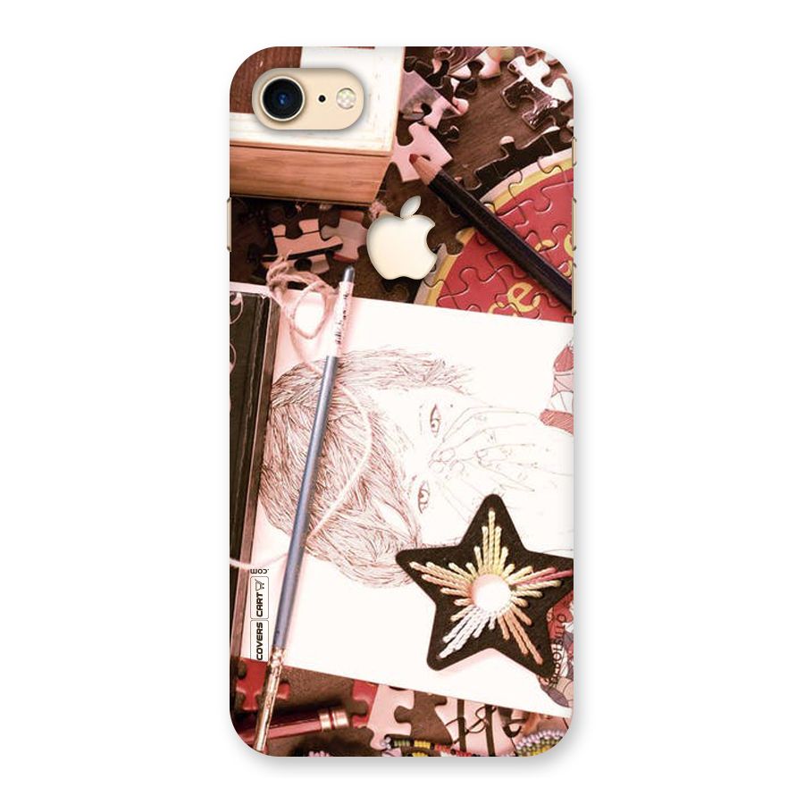 Artistic Messy Back Case for iPhone 7 Apple Cut