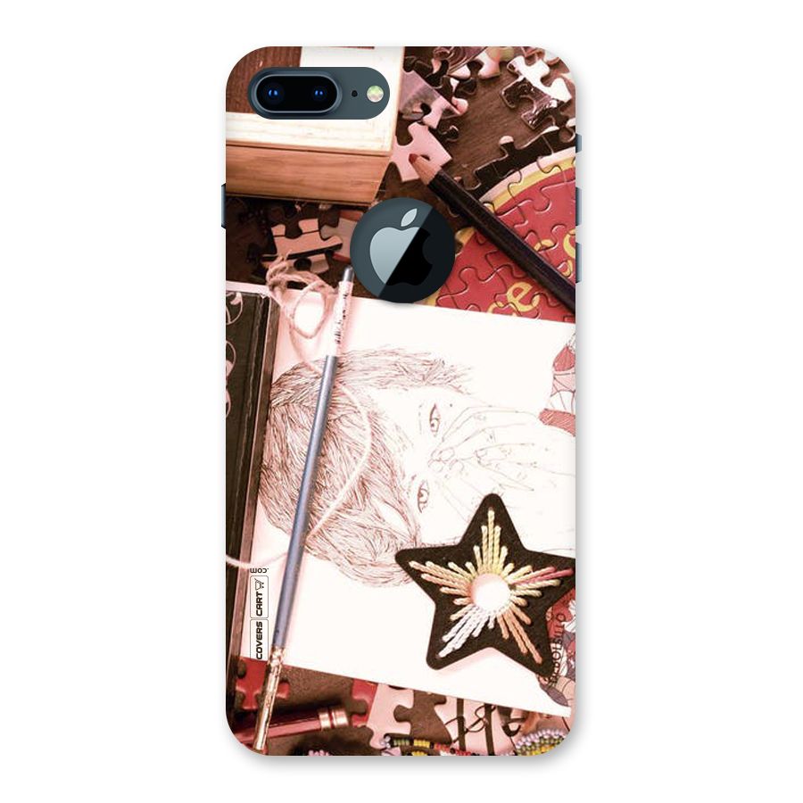 Artistic Messy Back Case for iPhone 7 Plus Logo Cut