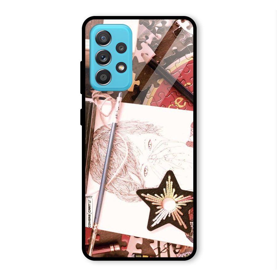 Artistic Messy Glass Back Case for Galaxy A52