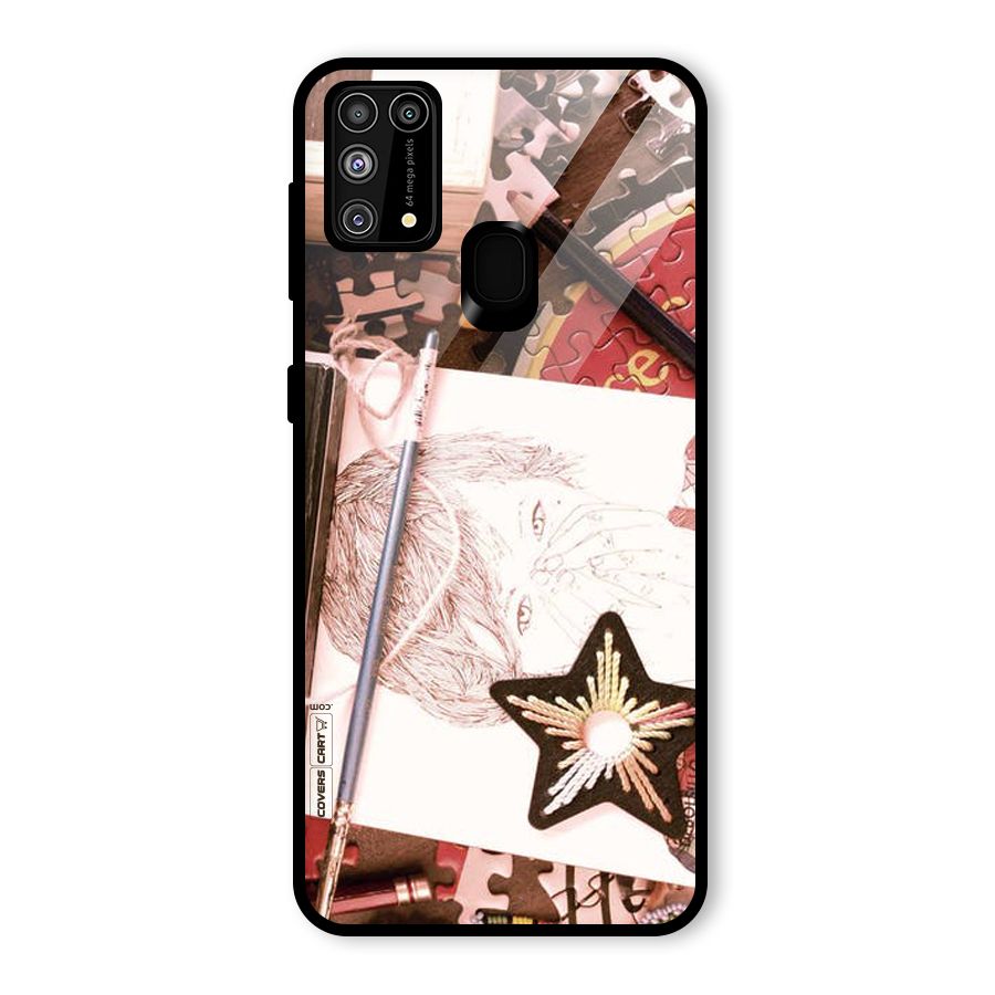 Artistic Messy Glass Back Case for Galaxy F41