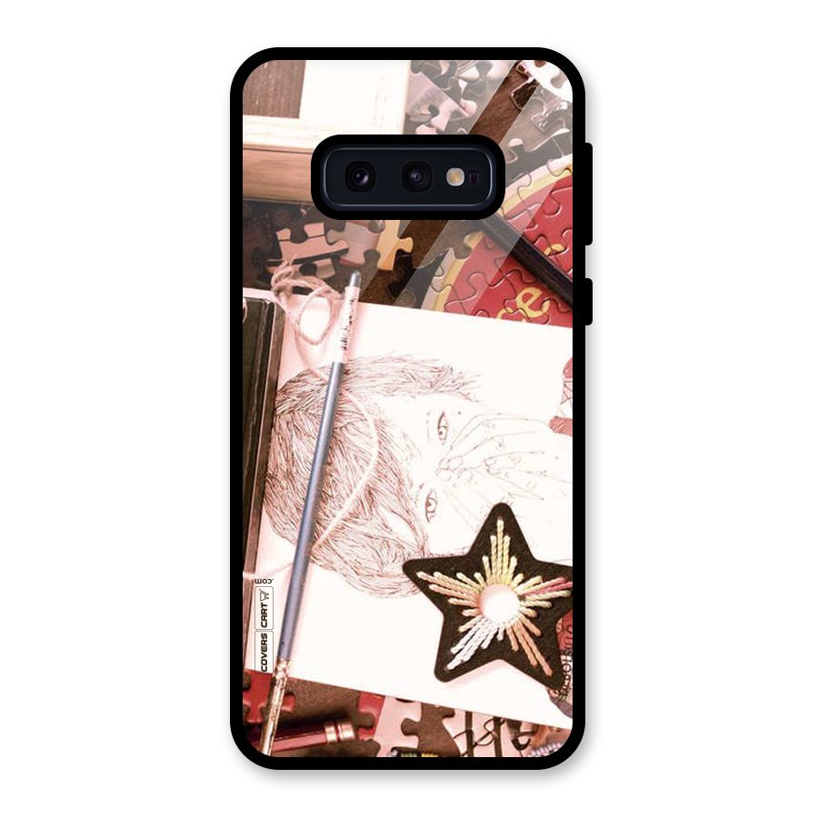 Artistic Messy Glass Back Case for Galaxy S10e