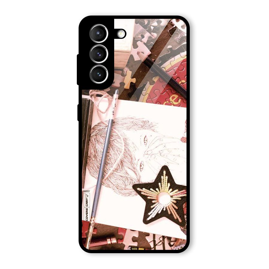 Artistic Messy Glass Back Case for Galaxy S21 5G