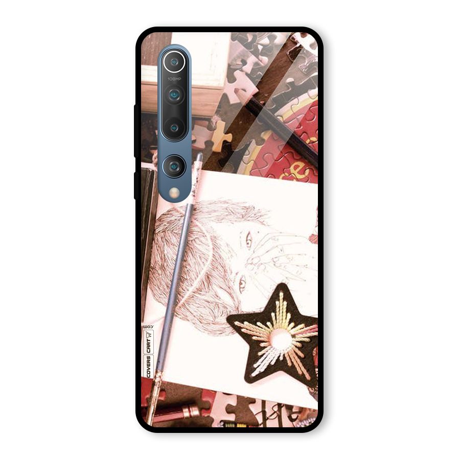 Artistic Messy Glass Back Case for Mi 10